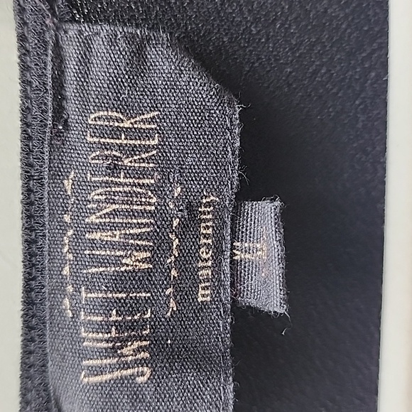 Sweet Wanderer Maternity Black Textured Sleeve Blouse XL Extra Large - Picture 2 of 9